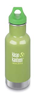 Klean Kanteen Kid Kanteen Classic Double Wall Vacuum Insulated Stainless Steel Kids Water Bottle with Leak Proof Loop Cap
