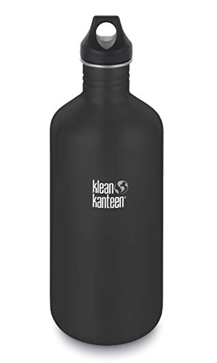 Klean Kanteen Classic Stainless Steel Water Bottle with Klean Coat, Single Wall and Leak Proof Loop Cap (NEW 2018)