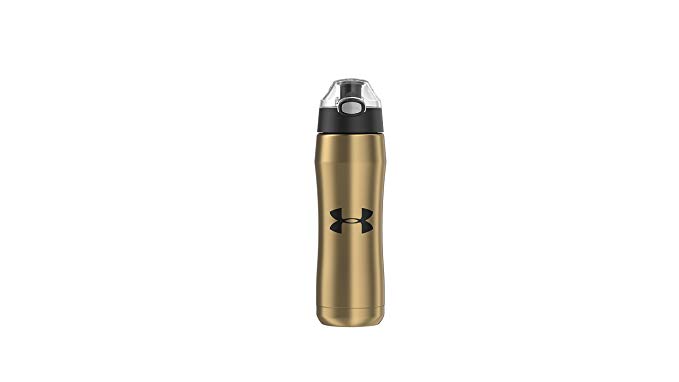 Under Armour Beyond 18 Ounce Stainless Steel Water Bottle, Gold