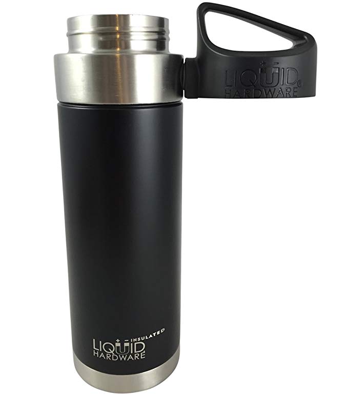Liquid Hardware Sidewinder: Never Lose Your Lid | Patented Magnetic Quick Stick Lid | Sports Water Bottle | Stainless Steel Double Wall Vacuum Insulated | Leak Proof | BPA Free
