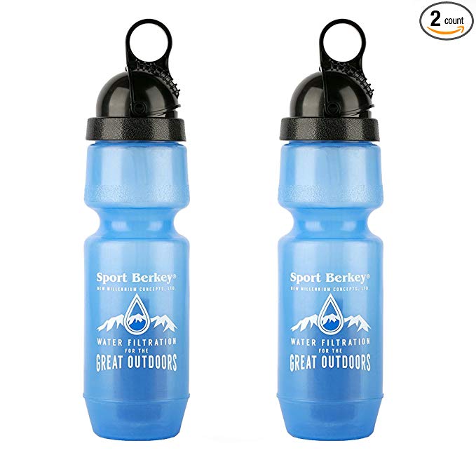 Berkey Sport Filtered Water Bottle BPA Free Portable 22oz New 2018 Model