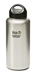 (Package Of 4) K40WSSL Klean Kanteen 40-Ounce Stainless Steel Wide Bottle with Loop-cap