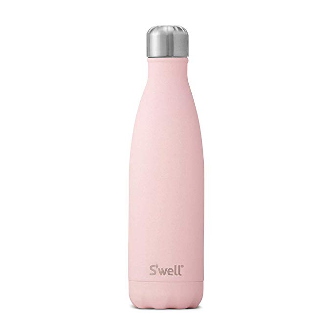 S'well 10017-A18-06465 Stainless Water Bottle, 17 oz, Pink Topaz