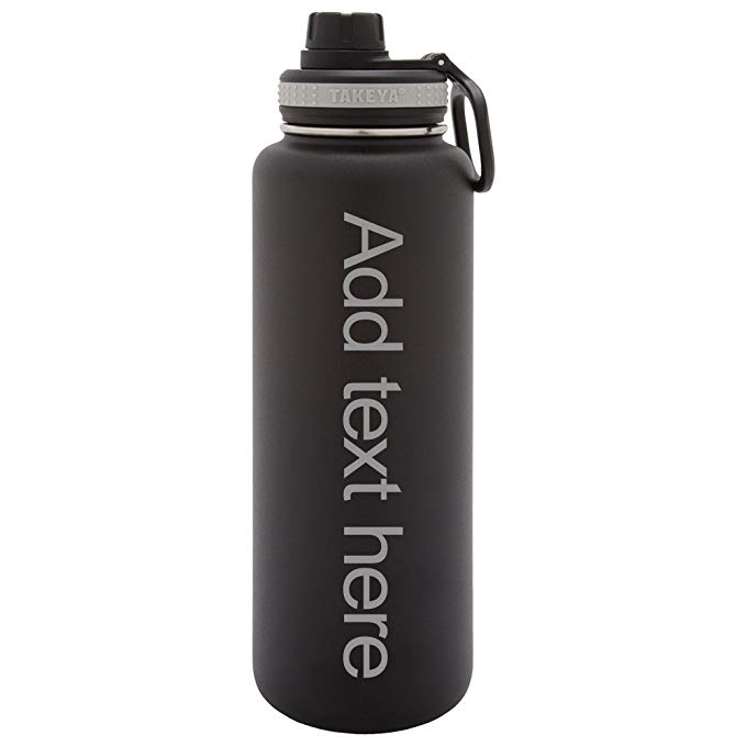 Army Force Gear Personalized Custom Takeya Laser Engraving Thermoflask Leak Proof Insulated Stainless Steel Workout Sports Water Bottle Tumbler,
