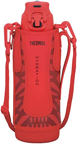 Thermos vacuum insulation sports bottle [one-touch open type] 1.0L Red Black FFZ-1001F RBK