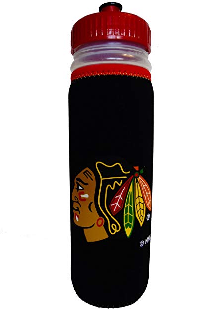 Chicago Blackhawks 22 oz. Sport Bottle and Koozie NHL Licensed