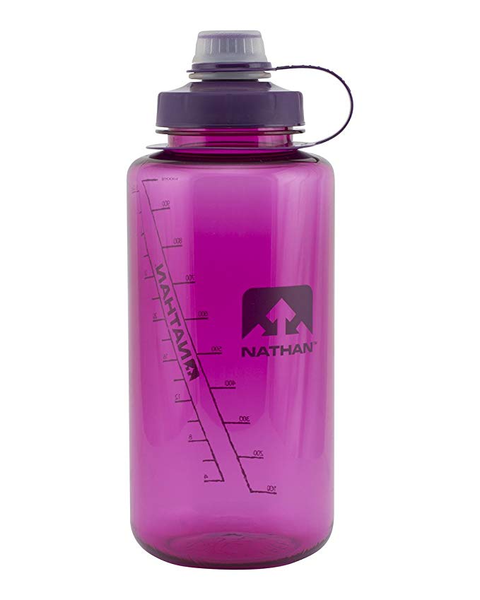 Nathan Sports Water Bottle, BPA Free Water Bottle, 32oz Water Bottle, 32oz/1Liter
