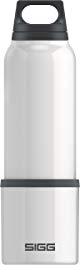 Sigg Classic Thermo Water Bottle with Cup, White