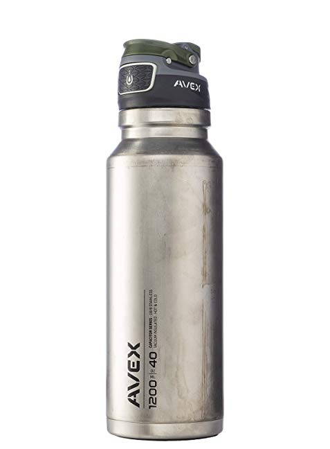 AVEX FreeFlow Stainless Autoseal Water Bottle