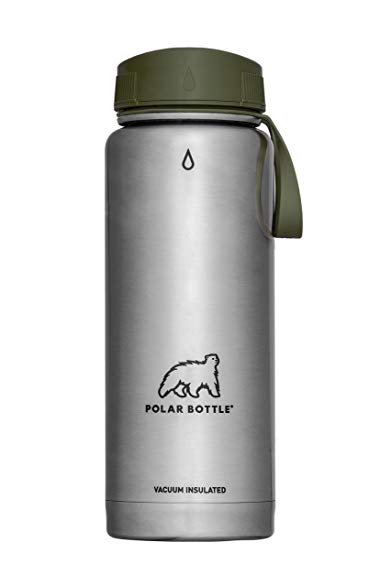 Polar Bottle Thermaluxe - Vacuum Insulated Stainless Steel Thermos Travel Mug, Stainless {21 oz.}