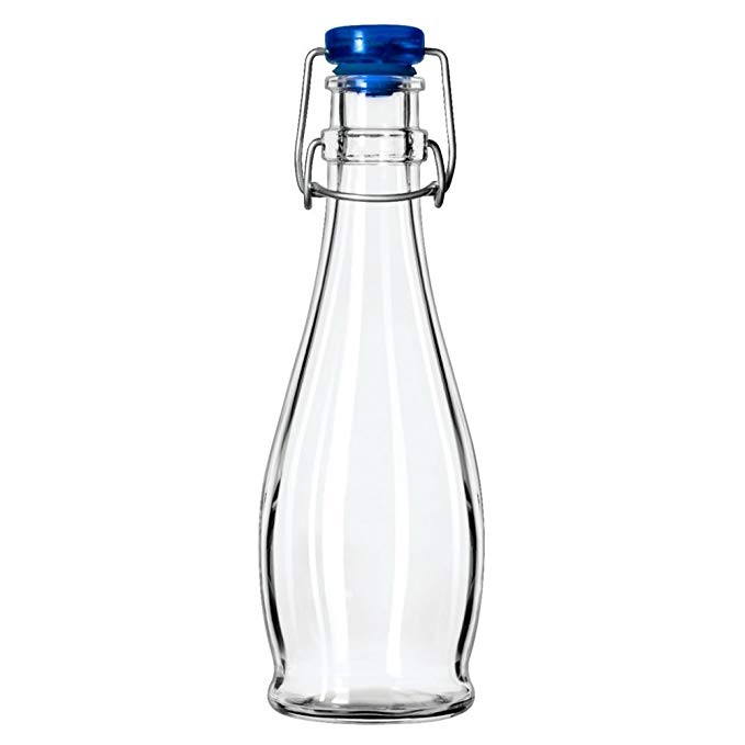 Libbey 12 oz Water Bottle with Wire Bail Lid
