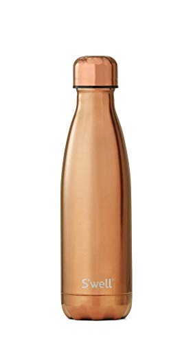 S'well Vacuum Insulated Stainless Steel Water Bottle, 17 oz, Rose Gold